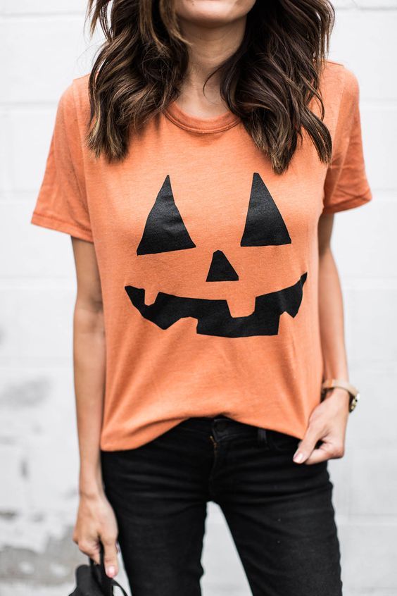 camiseta de halloween de calabaza