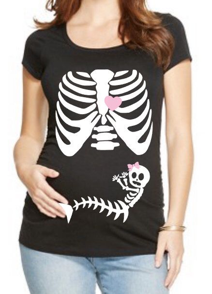 camiseta de halloween embarazada