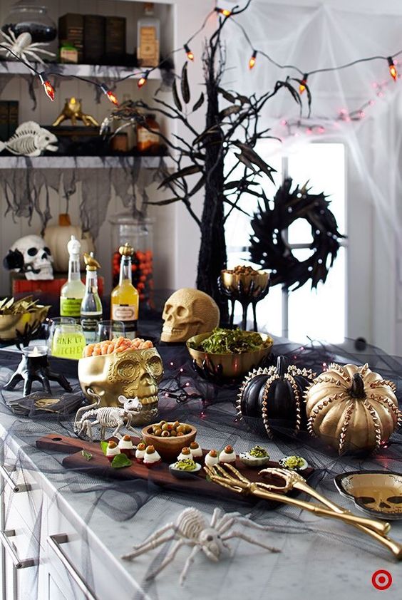 decoracion de cena halloween