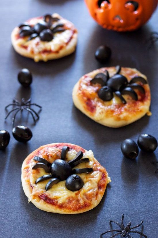 pizzas de halloween de entrada