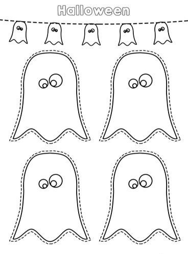 fantasmas halloween para imprimir
